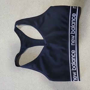 New Balance black sports bra